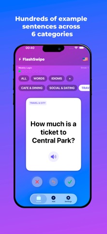 FlashSwipeEnglish screenshot