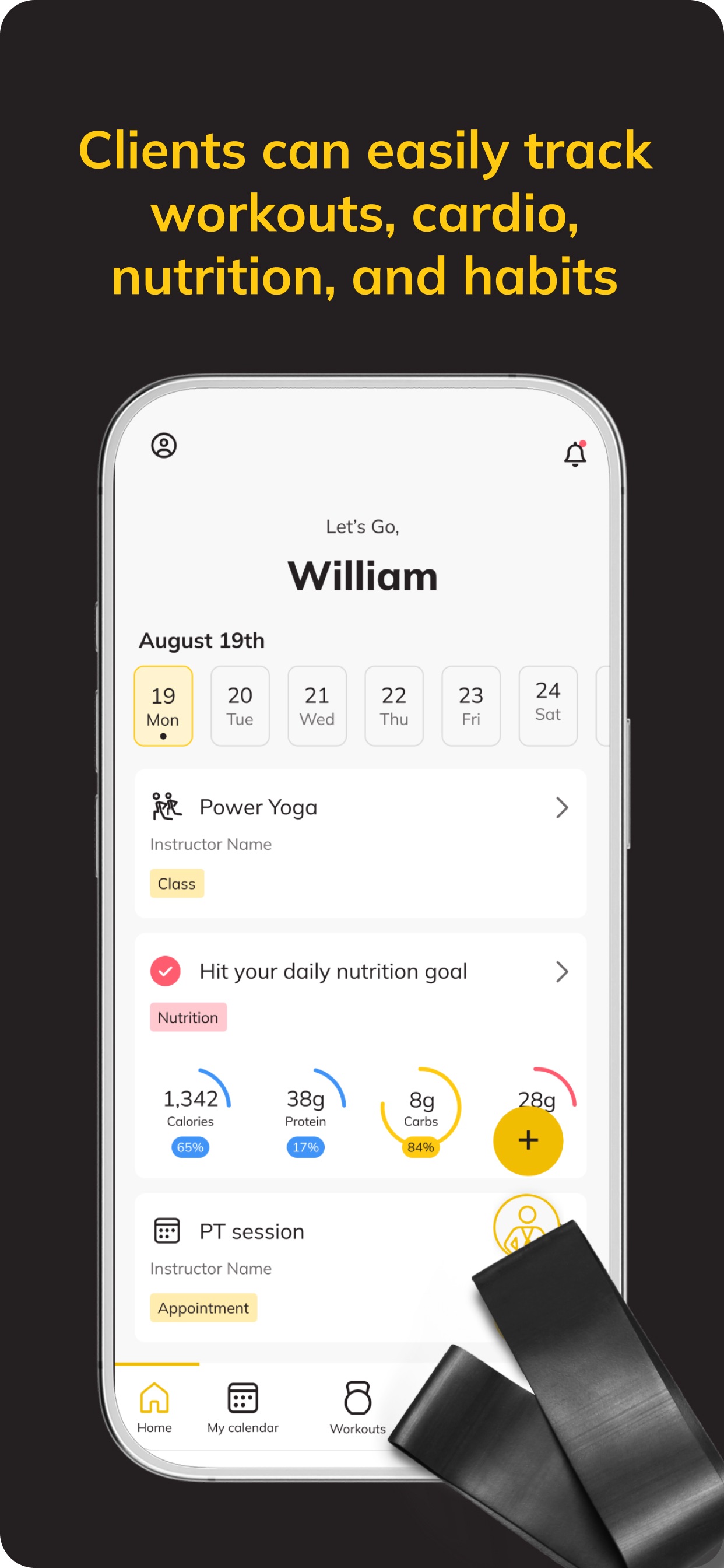 Fitness App (ABC Trainerize) screenshot 2