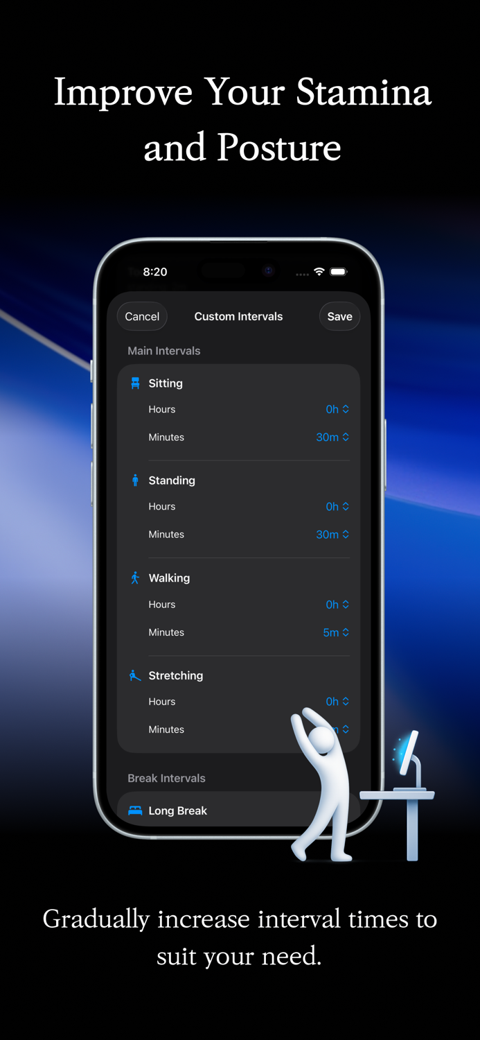 Standly  Standing desk timer