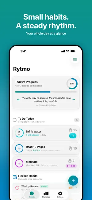 Rytmo Habit Tracker screenshot 1