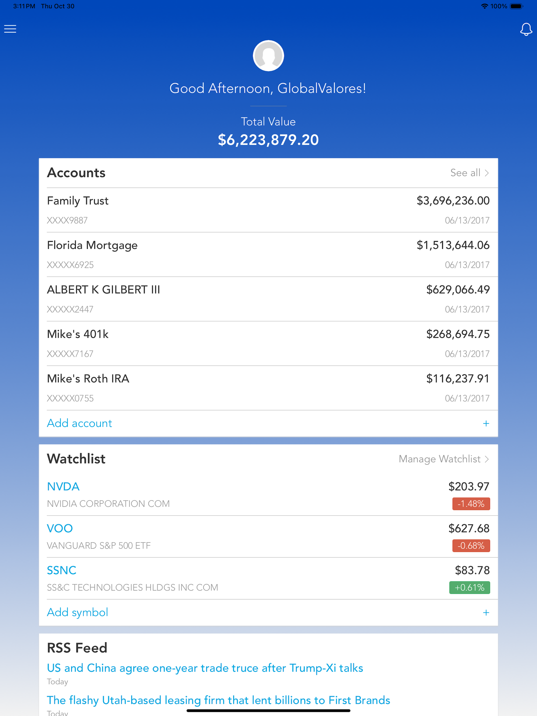 Global Valores Online screenshot 5
