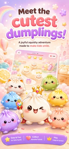 Dumpling Squishy Tap Kids Game Screenshot 1 of 6