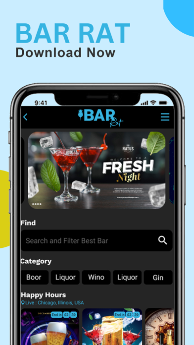Screenshot 4 of Bar Rat - Find your happy hour App