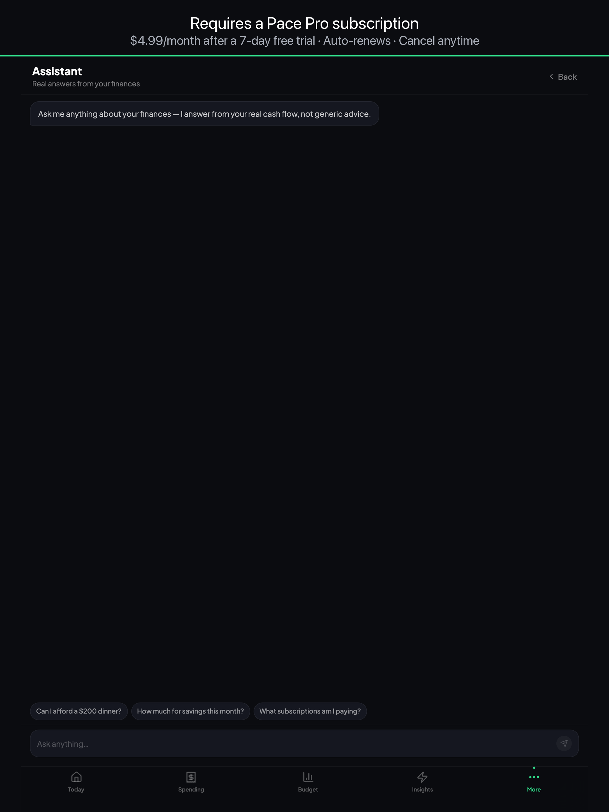 Pace Budget screenshot 8