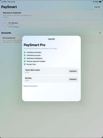 PaySmart: Bill & Debt Tracker ipad screenshot 3