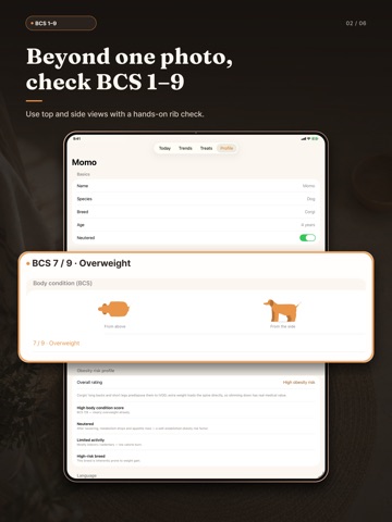 Nibble: Pet Weight Tracker iPad screenshot