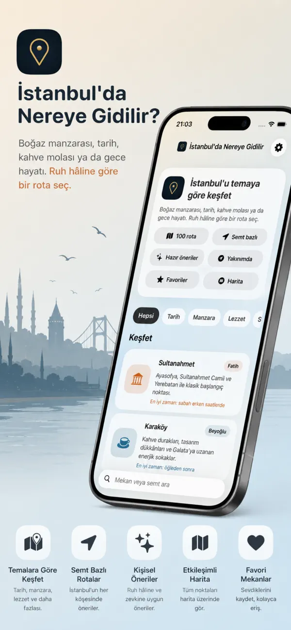 Screenshot #1 pour İstanbul'da Nereye Gidilir?