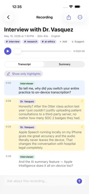 Voicekeep screenshot 2