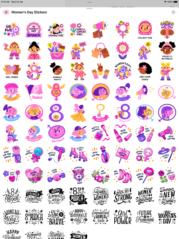 Screenshot #5 pour Women's Day Stickers- WAStickr