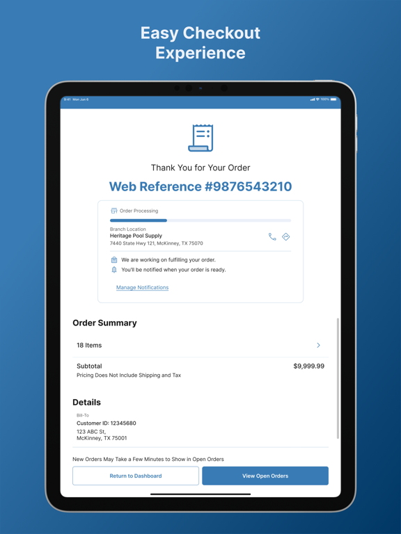 Heritage Pool Plus iPad screenshot 8 - Business app
