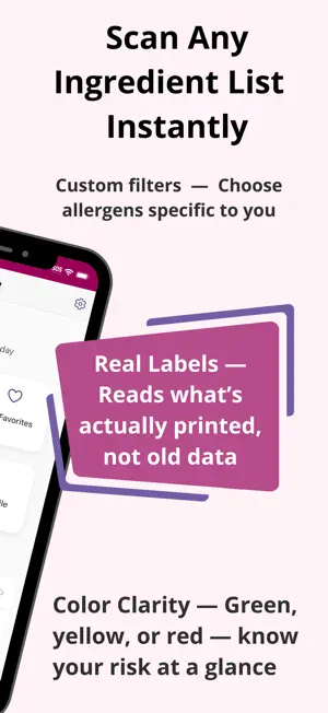 Clear Palate Food Allergy Scan screenshot 2
