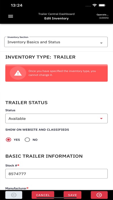 TrailerCentral - Dashboard Screenshot