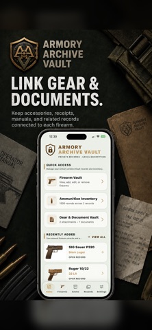 Armory Archive Vault iPhone screenshot