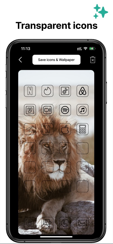 App Icons & Transparent Theme - Graphics & Design App | MWM