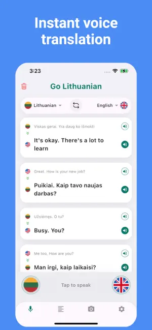 Lithuanian Translator: Voice screenshot 2