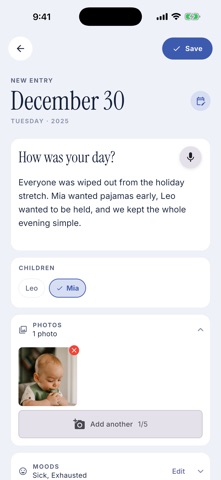 DadTrack: Parenting Journal Screenshot 4 of 8