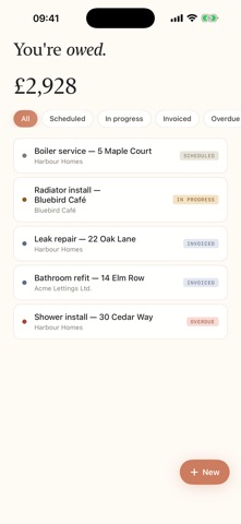 SoloDock: Invoices and Jobs iPhone screenshot