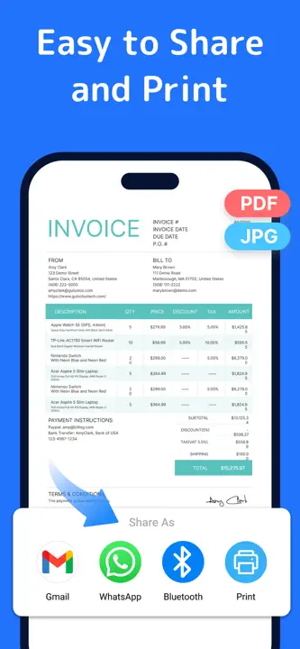 Invoice Maker App -InvoiceBaseのスクリーンショット（5/8）