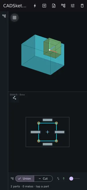 CADSketch screenshot 2