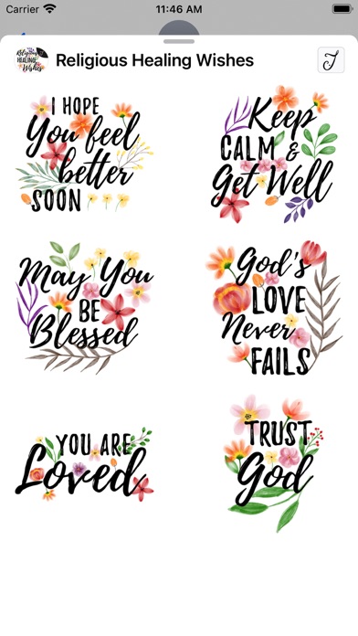 Religious Healing Wishes Screenshot