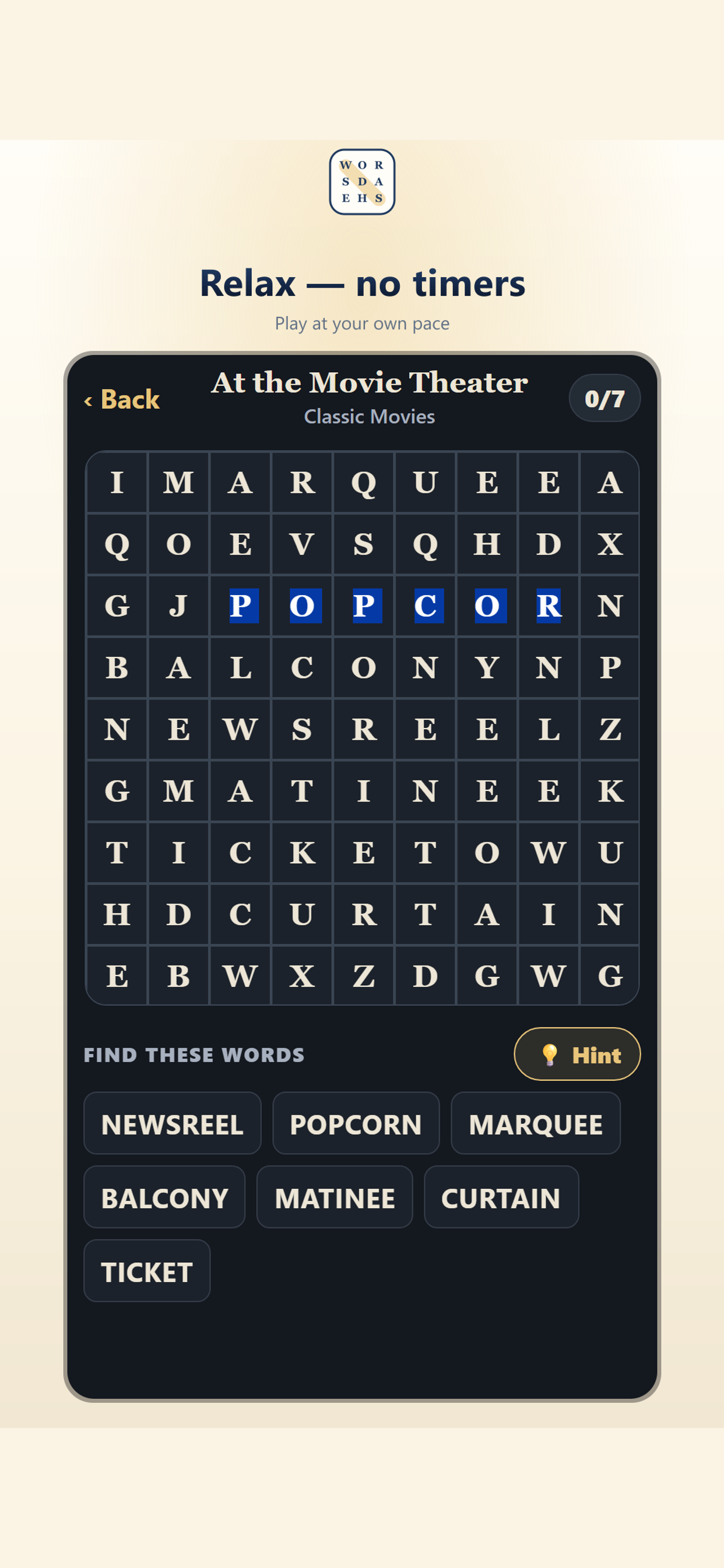 Word Search: Large Print screenshot 7