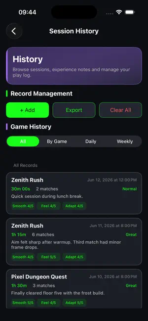 Grindfolio iPhone screenshot 6