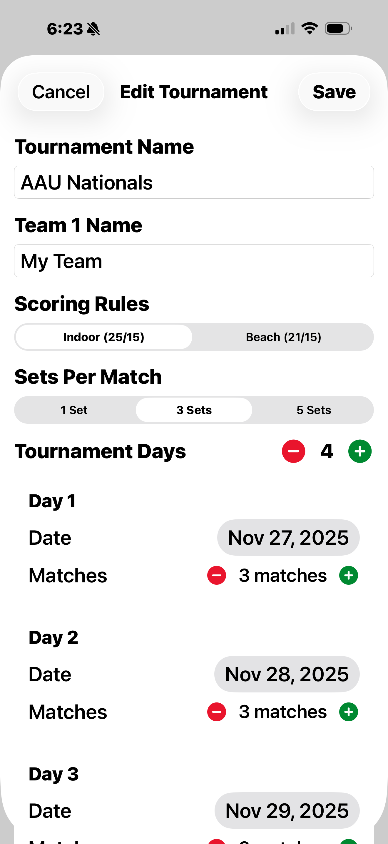 VolleyballTourney Scorekeeper screenshot 10