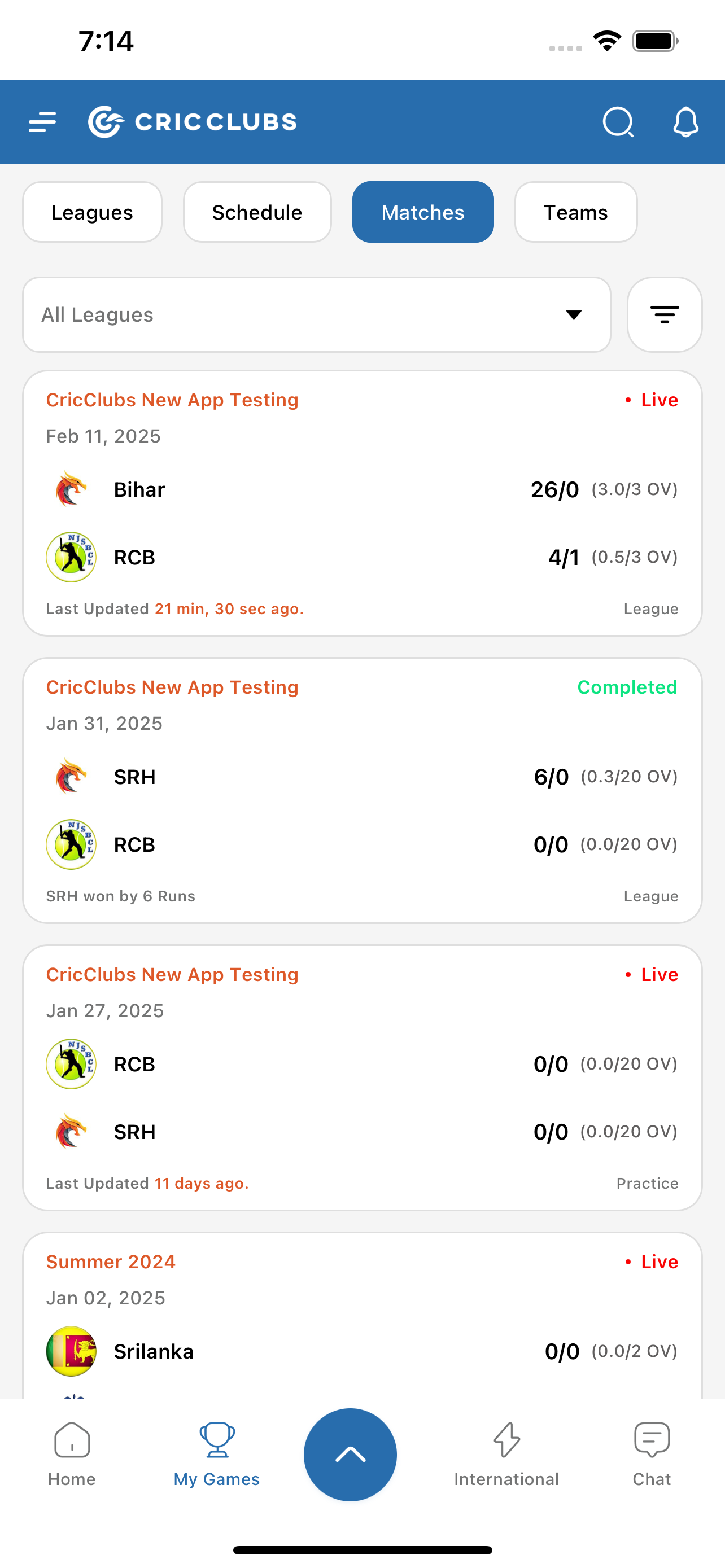 CricClubs