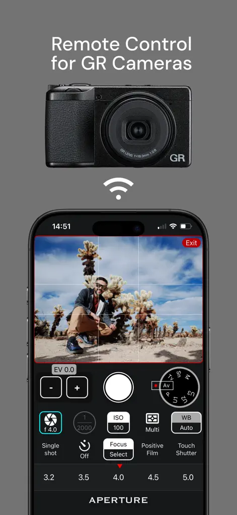 GR Control: Ricoh GR Remote - Photo & Video App | MWM