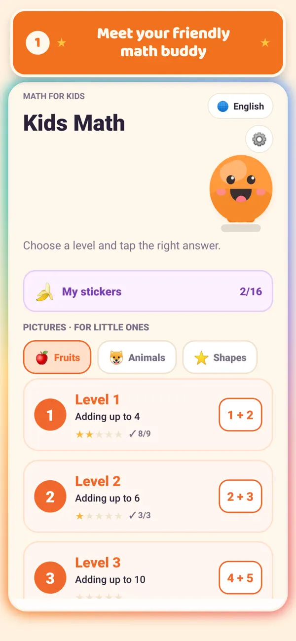 Screenshot #1 pour Maths Enfants : Compter