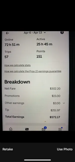 Cali 22: AI Gig Calculator screenshot 1