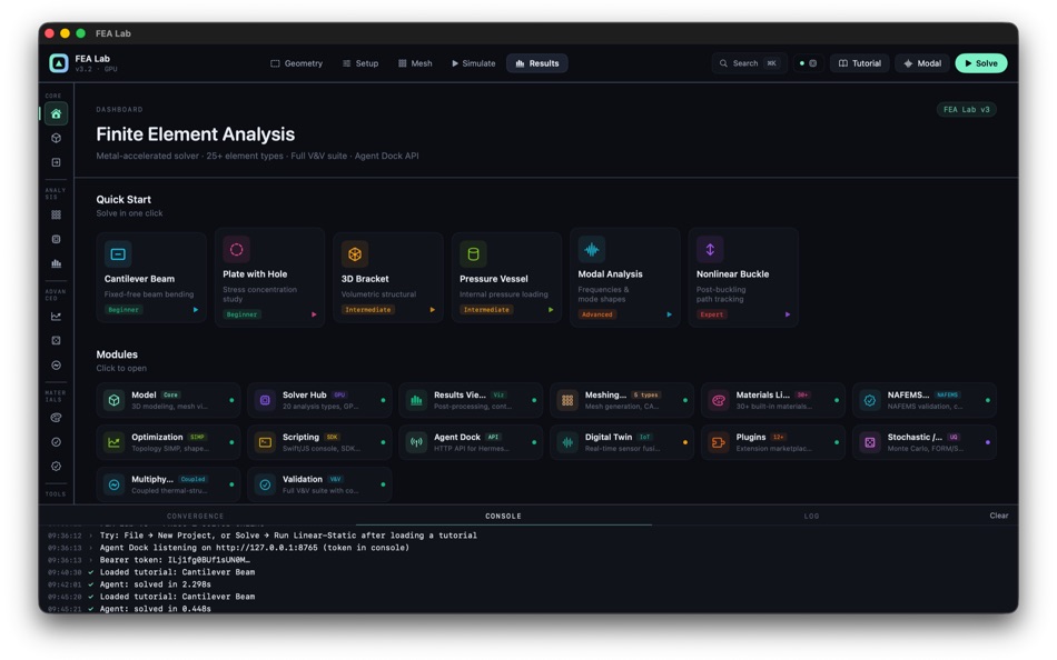 #1. FEA Lab (macOS) By: Prabaharan Manoharan