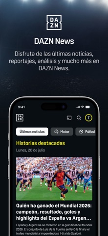 DAZN: Deportes en Directo App Store preview screenshot 5