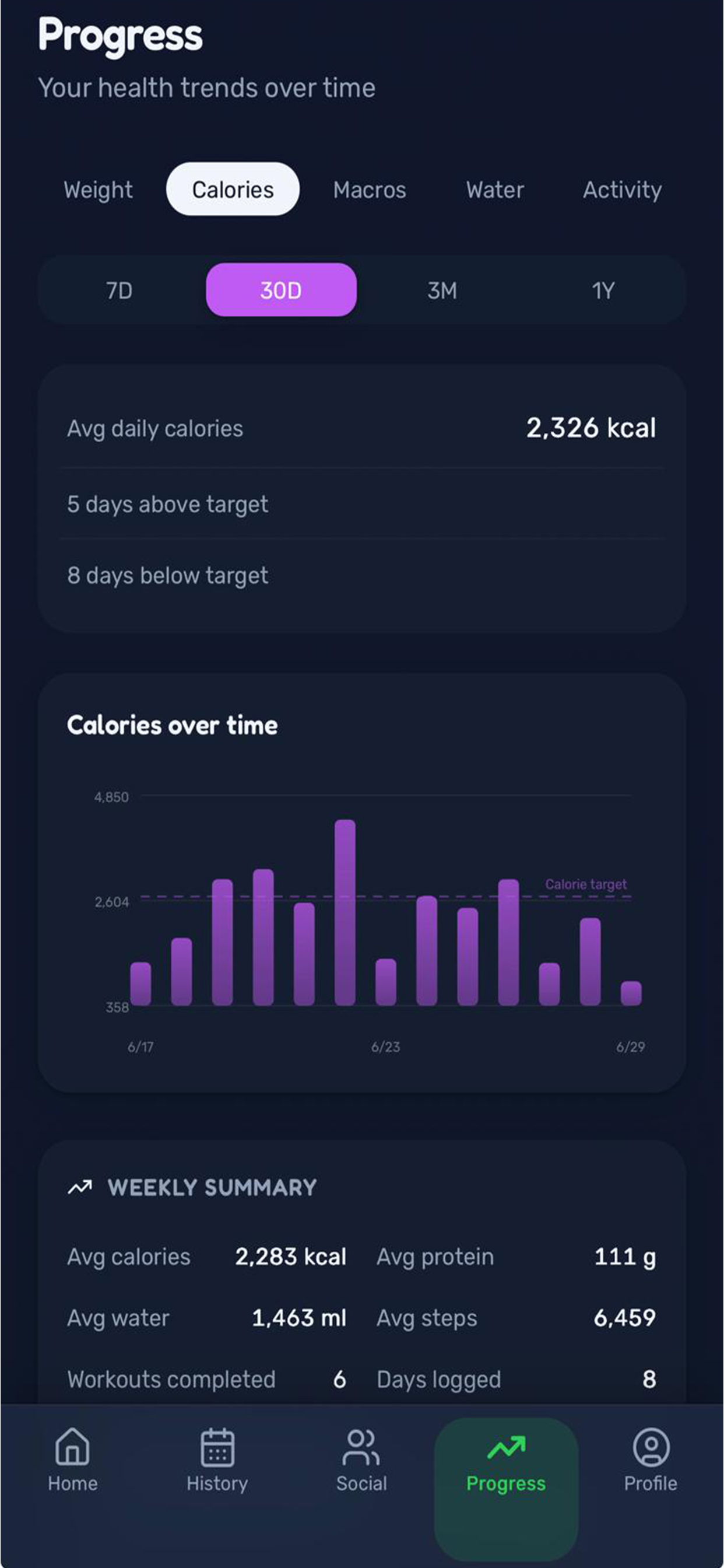 Nutrack screenshot 3