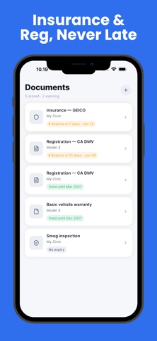 Garagely: Car Maintenance Log screenshot