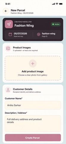 Parcel Hub iPhone screenshot