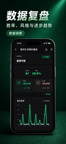 德州训练助手-AI扑克胜率计算器·GTO单机对战复盘策略分析 screenshot