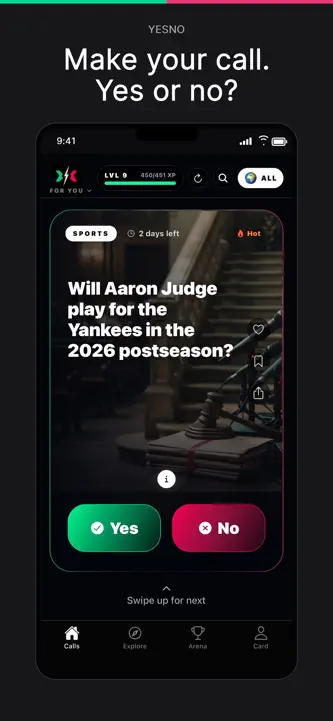 YesNo: Predict & Compete screenshot 1