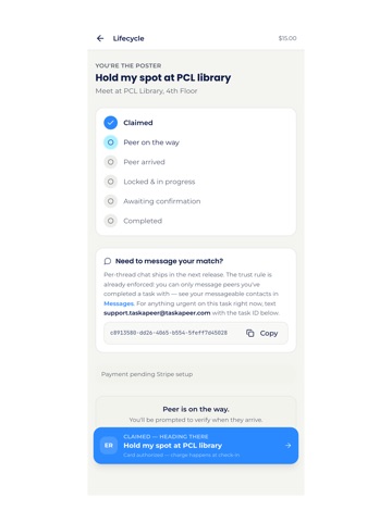 taskapeer iPad screenshot
