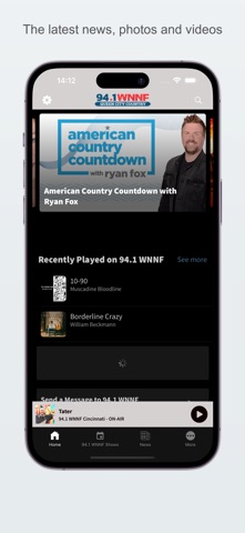 94.1 WNNF Queen City Country app screenshot