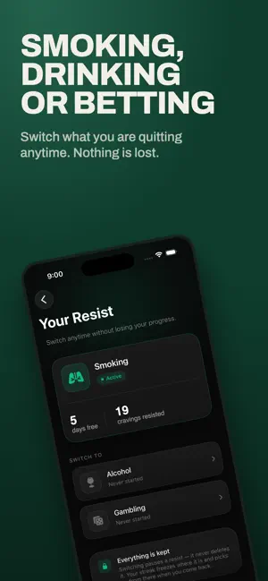 Resist: Sobriety Tracker screenshot 3