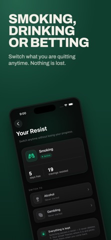 Resist: Sobriety Tracker Screenshot 3 of 5