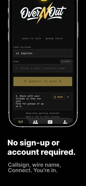 Over-N-Out: Walkie Talkie screenshot 2