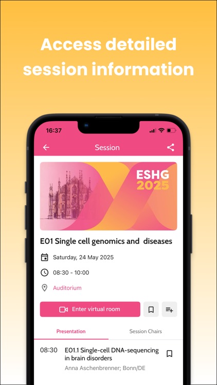 European Soc. of Human Genetic screenshot-3