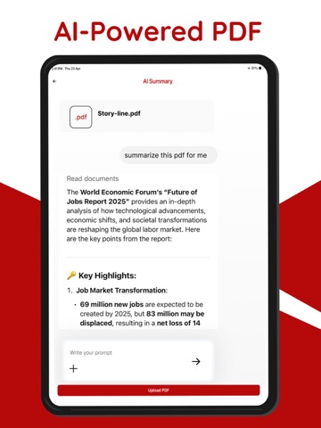 PDF Editor:PDF Maker & Reader iPad screenshot