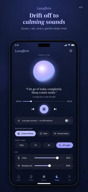 Lunaffirm: Sleep Affirmations screenshot 4