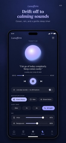Lunaffirm: Sleep Affirmations Screenshot 4 of 6