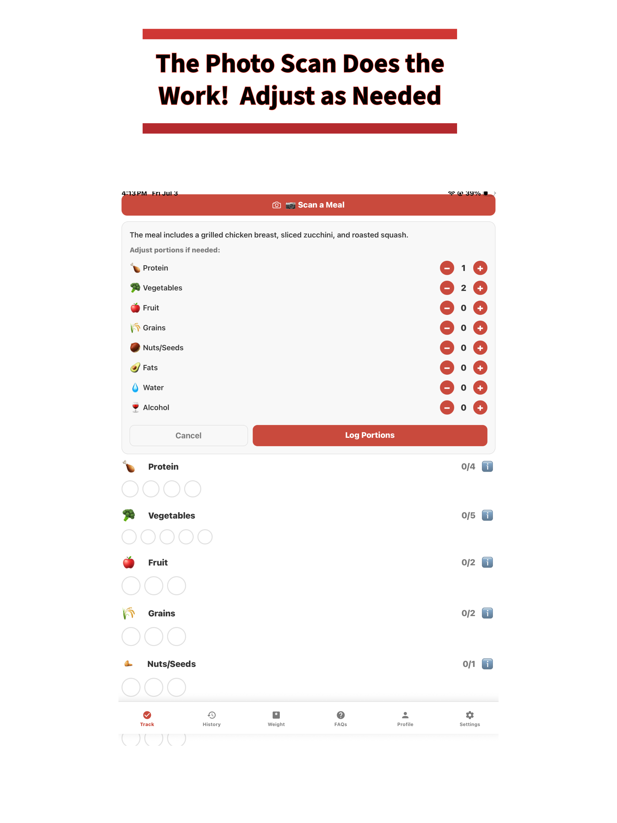 Portion Track screenshot 9