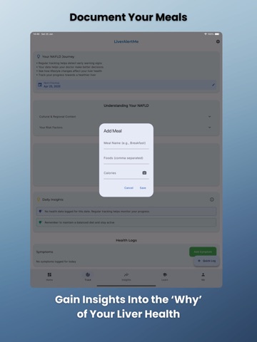 LiverAlertMe: Fatty Liver Care iPad screenshot