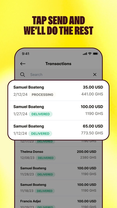 Sendwave - Send Money Screenshot